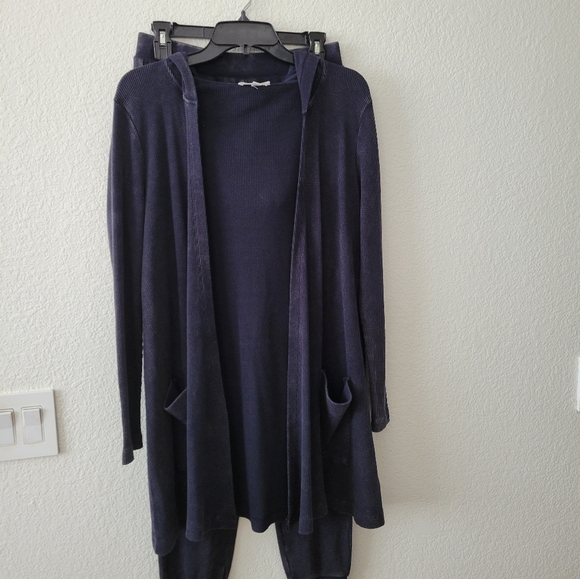 Splendid 2 pc Cardigan Jogger Thermal Set NEW Small - Picture 1 of 15
